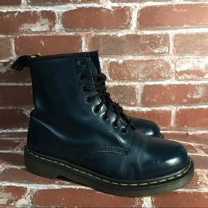 Dr. Martens Air Cushion Soles Navy Boots